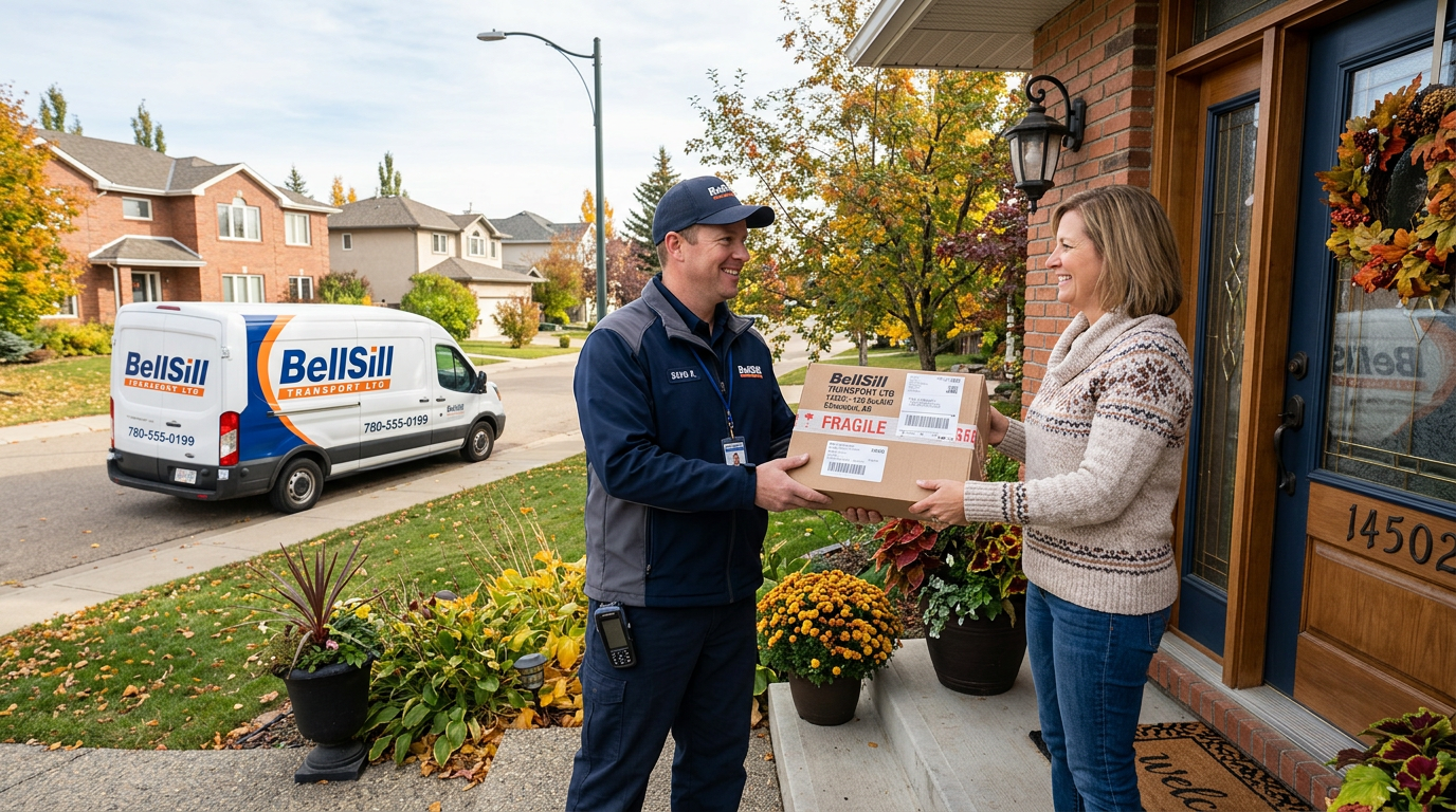Time-Critical Local Delivery — hot shot courier last-mile white glove Edmonton Alberta BellSill